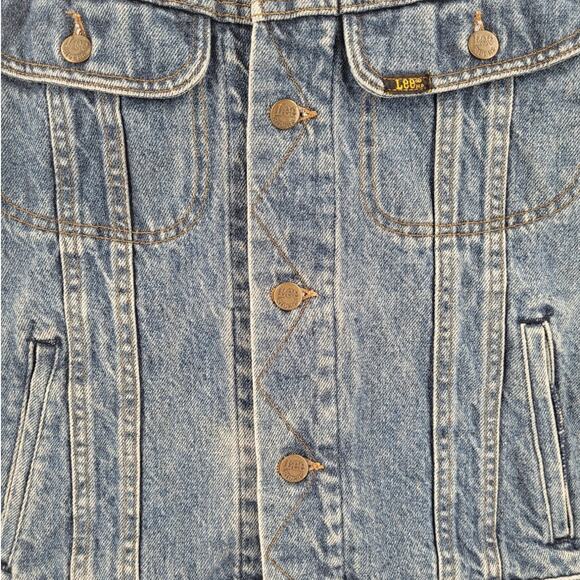 Retro Hard Rock Cafe Honolulu Denim Jacket 6 Button Lee Jean Jacket Streetwear - Picture 6 of 14
